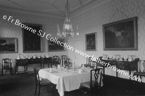 LISMORE CASTLE  DINING ROOM FROM WEST